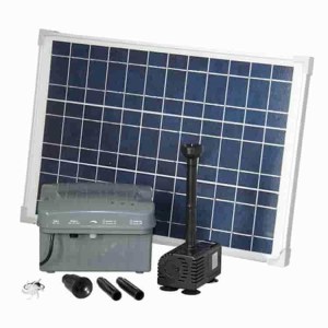 Solar pond and fountain kits with battery back-up - Water Pumps Now