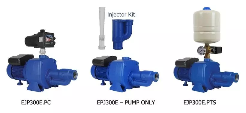 Reefe EJP300E heavy duty pressure pump with 3 options