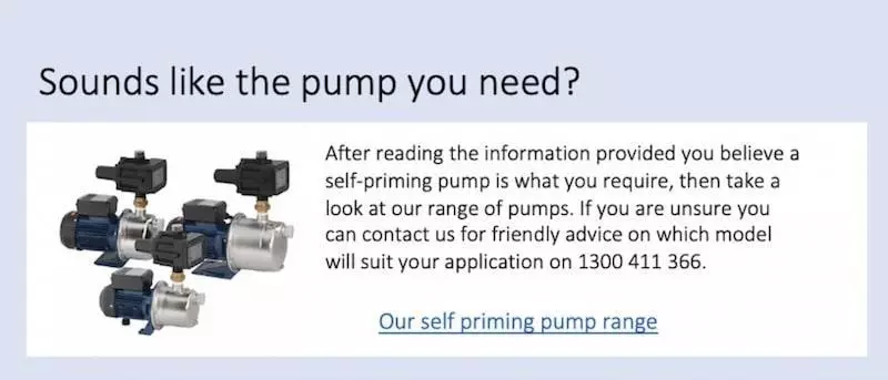 Self priming pressure pumps - Water Pumps Now