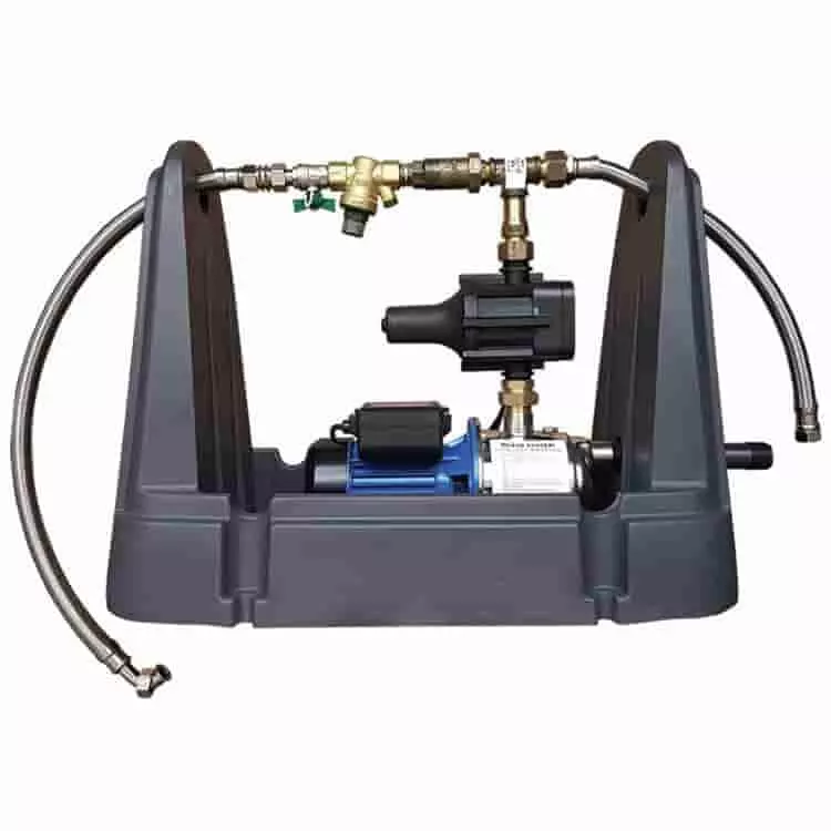 Rains to mains water pump systems