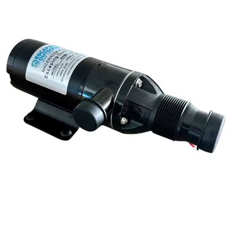 Escaping Outdoors 12 volt macerator pump with four stainless steel chopping blades