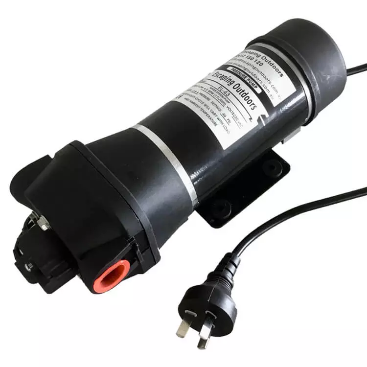 Escaping Outdoors FL43BP 240v diaphragm water pump with base plate 
