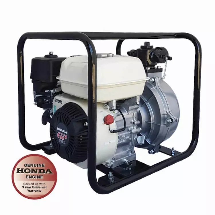 Honda GP160 fire fighting pump single impeller recoil start with roll frame