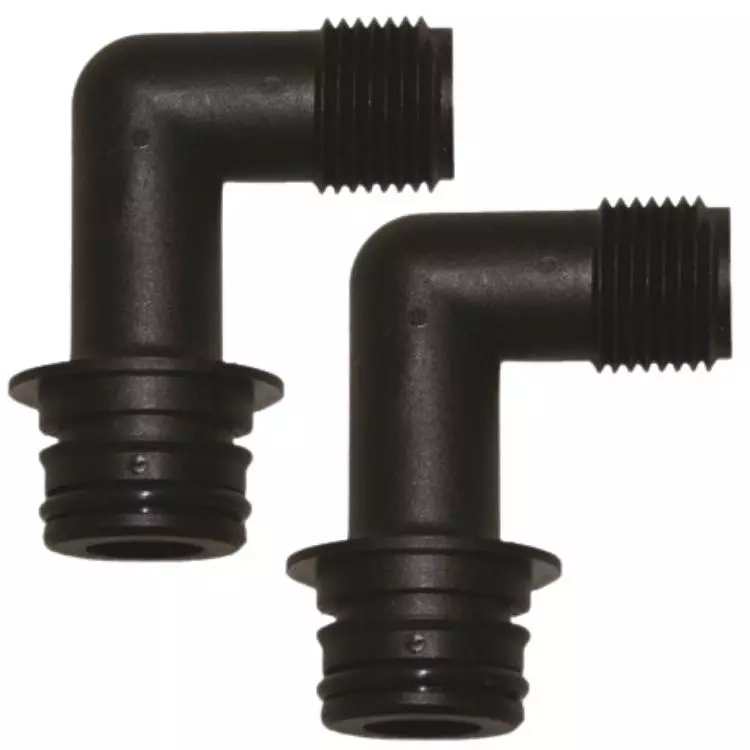 Jabsco half inch male 90 degree port kit