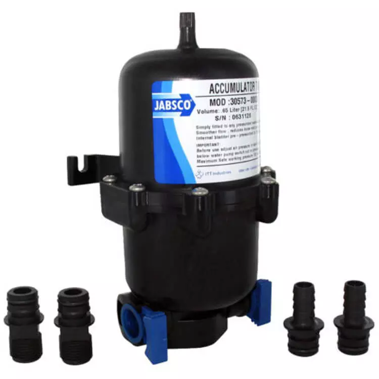 Jabsco water pump accumulator tank 0.6 litre