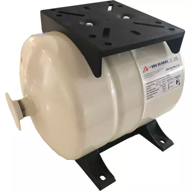 Reefe PT12 10 Bar 12 litre horizontal pressure tank with stand