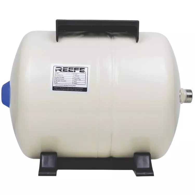 Reefe PT24H 10 Bar 24 litre horizontal pressure tank with stand
