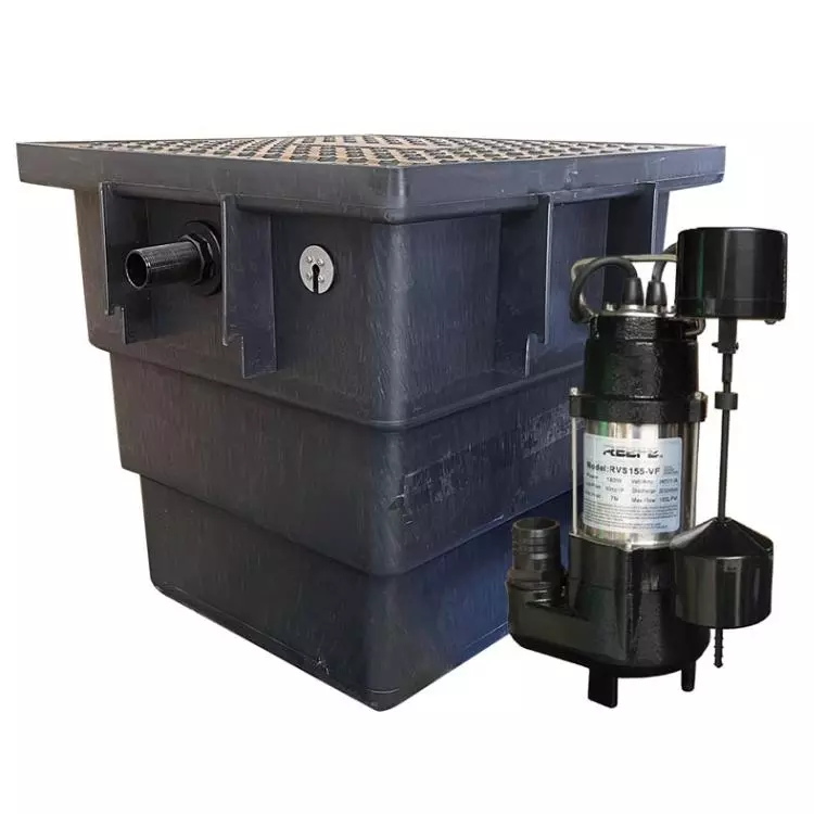 Reefe RVS155VF grey water pit and sump pump kit 