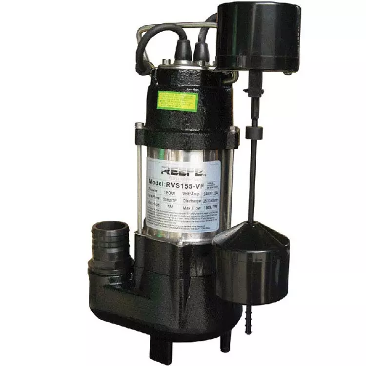 Reefe RVS155VF narrow site vortex sump pump with vertical float