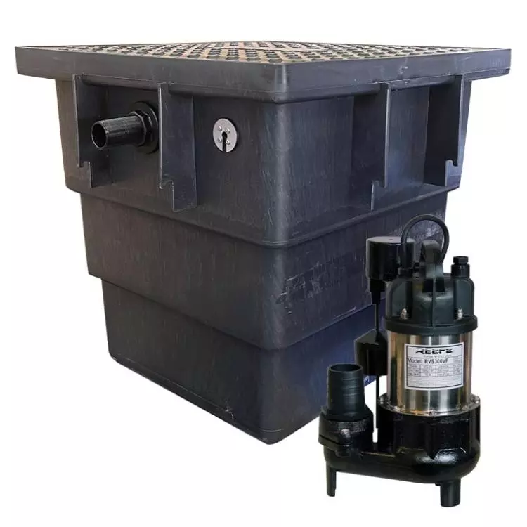 Reefe RVS300VF grey water pit and sump pump kit system