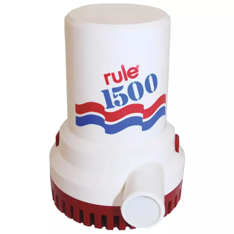 Rule 1500 24v marine boat bilge water transfer pump
