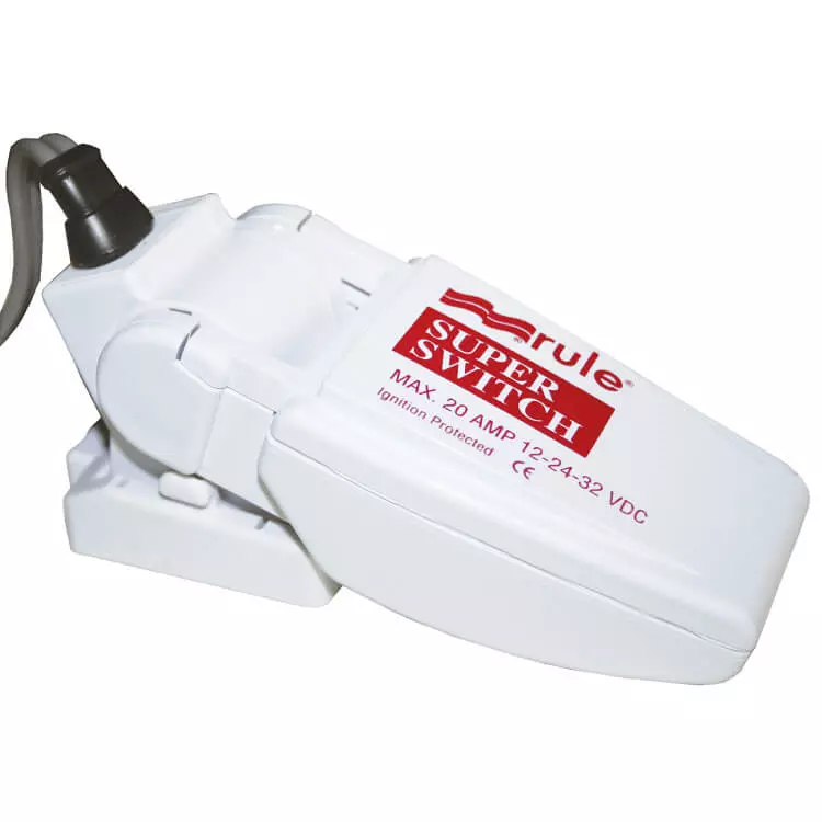Rule 20amp superswitch float switch bilge pump float switch
