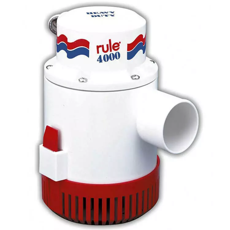 Rule 4000 12v high flow submersible marine bilge water transfer pump