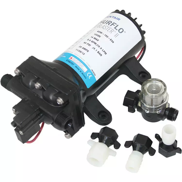 Shurflo 4.0 Pro Baitmaster 2 24V 45PSI 15LPM deck wash pump