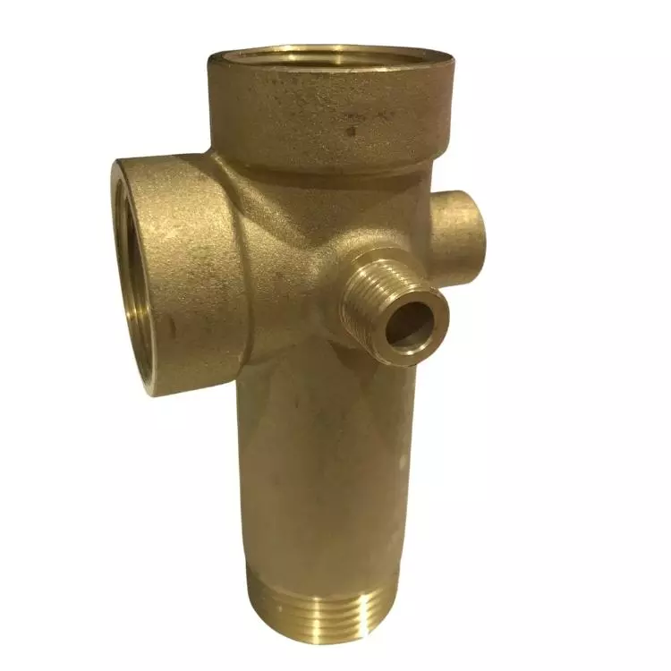 brass 5 way tee 1 inch BSP 11cm x 6cm - Water Pumps Now Australia