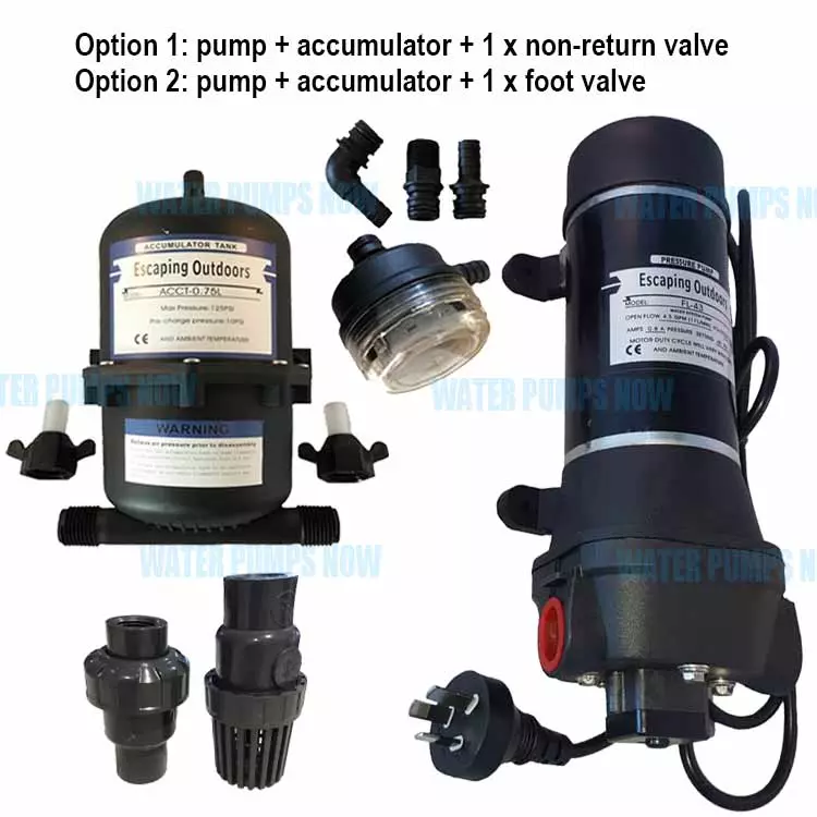 coffee cart 240v water pump system - Water Pumps Now Australia