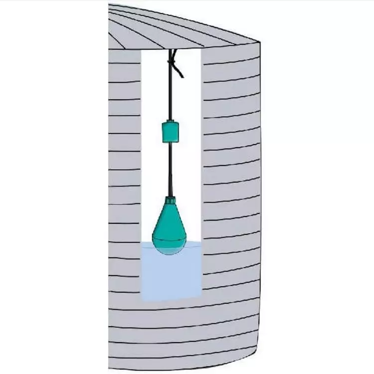 float controller in a water tank