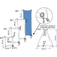 Plastimo 200 litre camping freshwater bladder