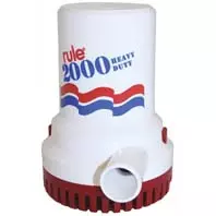 Rule 2000 12v submersible marine boat bilge water transfer pump
