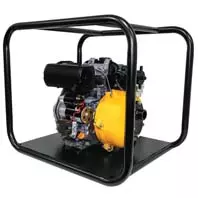 Yanmar and Kohler diesel twin impeller firefighting pump with roll frame