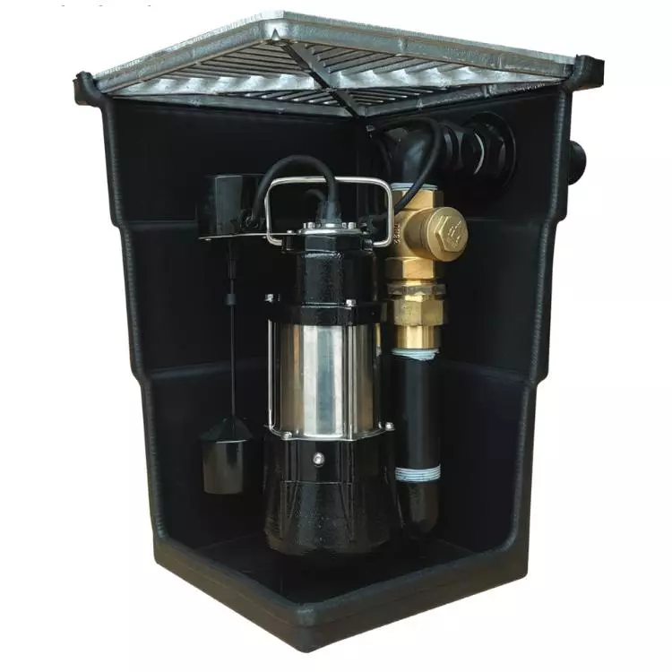 Stormwater pit and pump kit with RVS155VF