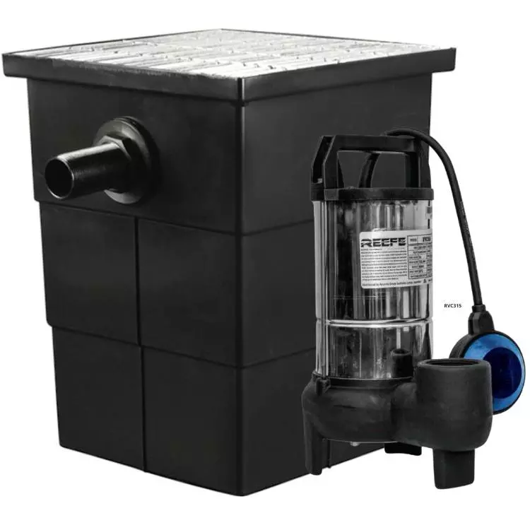 stormwater pump pit ith RVC315 sump pump