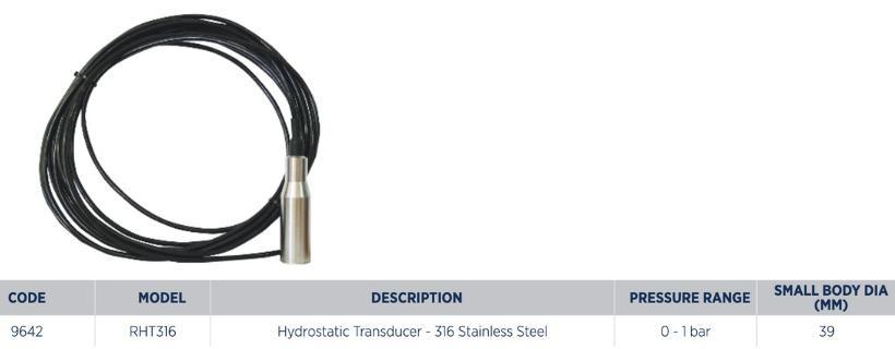 stainless steel hydrostatic transducer - Water Pumps Now