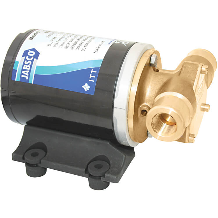 Jabsco 12v J40-122 mini puppy water pump compact low flow pumps - Water Pumps Now
