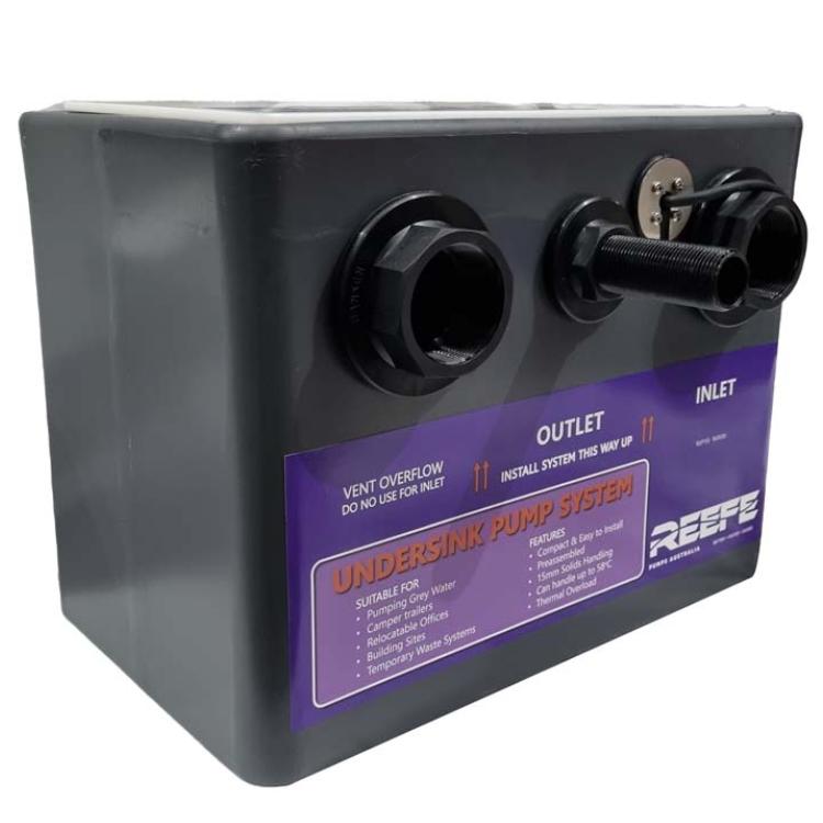 Reefe QUP200 undersink pump system with Reefe RVS200VF sump pump