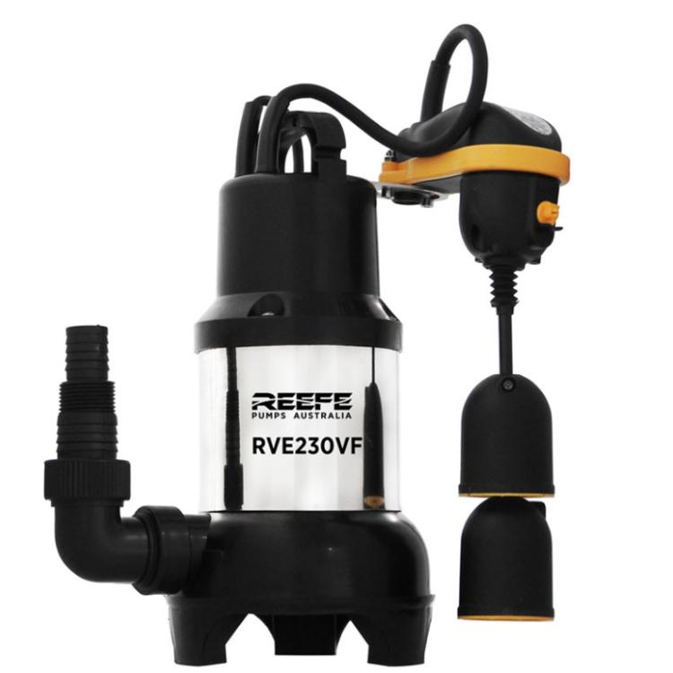 Reefe RVE230VF vortex submersible sump pump with vertical float switch