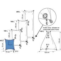 50 litre freshwater flexible water storage tank