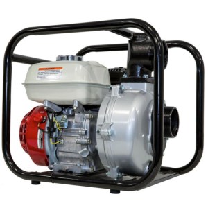Honda GX200 water transfer pump w 3 inch discharge electric start and roll frame
