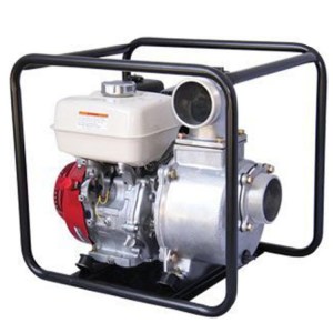 Honda engine GX270 transfer pump 4 inch discharge and roll frame