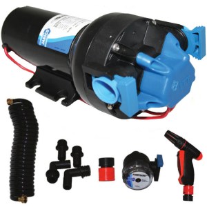 Jabsco J20-154 12v Hotshot deckwash pump kit w hose - Water Pumps Now