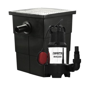 Reefe RVE230 vortex sump pump in a preassembled poly pump stormwater system - Water Pumps Now Australia