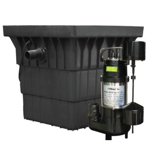 Reefe RVS155VF grey water sump pump system in poly pit - Water Pumps Now Australia