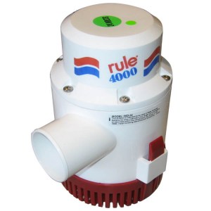 Rule 4000 24v submersible high flow marine grade bilge water transfer pump - Water Pumps Now