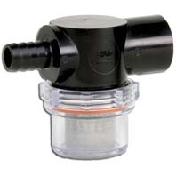 Shurflo pump strainer half inch barb half inch female BSP twist on filter