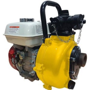 Twin impeller recoil start fire fighting pump with Honda GX200 engine