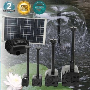 Solar fountain pond pump kit range