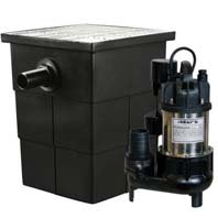 stormwater pump pit kit with RVS250VF sump pump