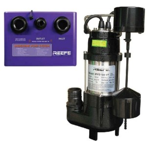 undersink pump system with Reefe RVS155VF vortex sump pump